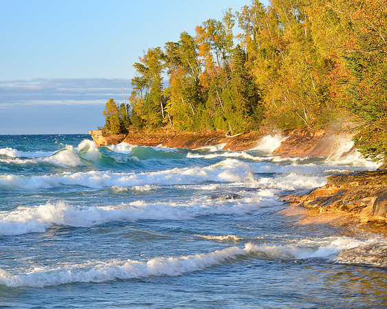 Big Waves at Miners Beach Pictured Rocks National Lakeshore