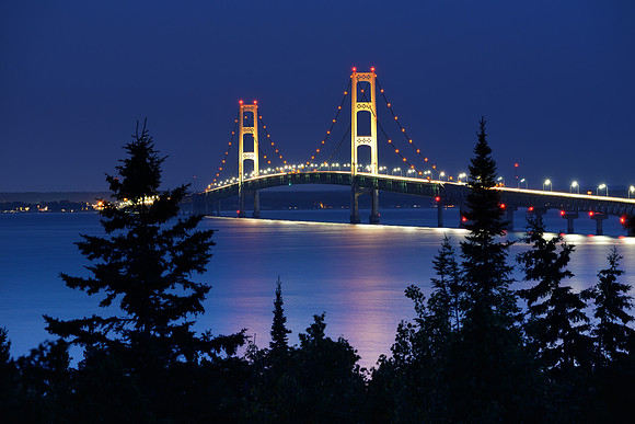 Moonlight on the "Mighty Mac"