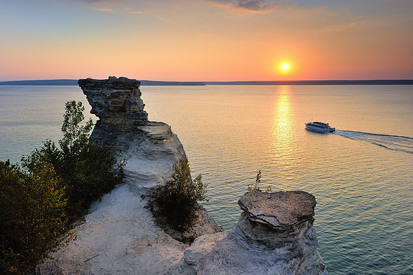 "Sunset Cruise" Miners Castle, Pictured Rocks National Lakeshore