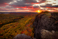 Brockway Mountain ribbons of light