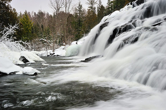 Wintertime at Bond Falls - Paulding, Michigan