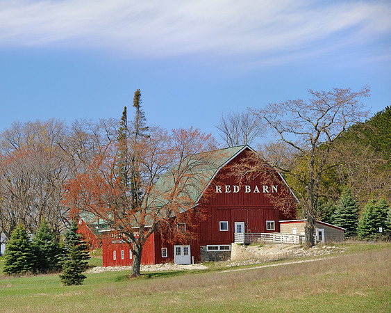 Pretty Red Barn near Empire, Michigan