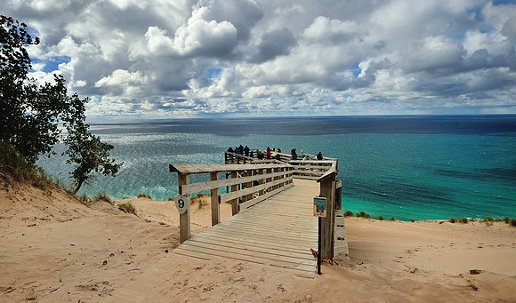 (Overlook #9) Lake Michigan Pierce Stocking Scenic Drive Sleeping Bear Dunes