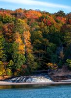 Chapel Beach Falls, Pictured Rocks