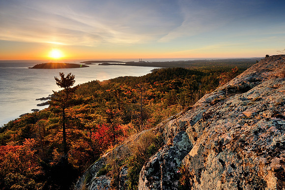 Sugarloaf Mountain Sunrise Marquette Michigan