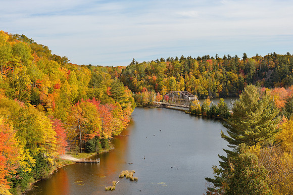 Autumn at the Old 510 Bridge, Marquette, Michigan