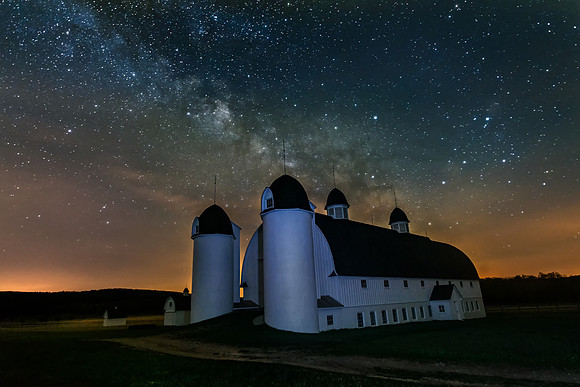 Milky Way over the D.H. Day Barn, Sleeping Bear Dunes