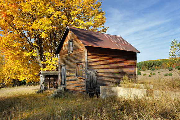 Autumn at the Historic (Martin Basch Farm) Port Oneida, Sleeping Bear Dunes National Lakeshore.