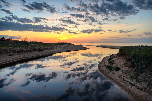 AuTrain river sunset