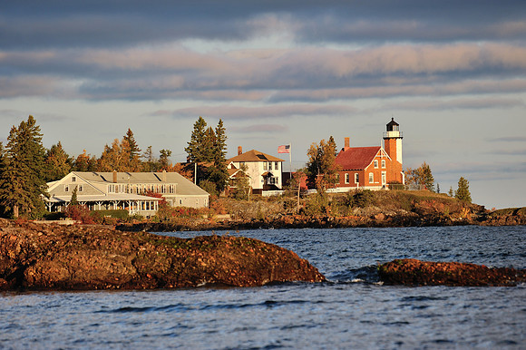 Autumn at Eagle Harbor Lighthouse Sunrise