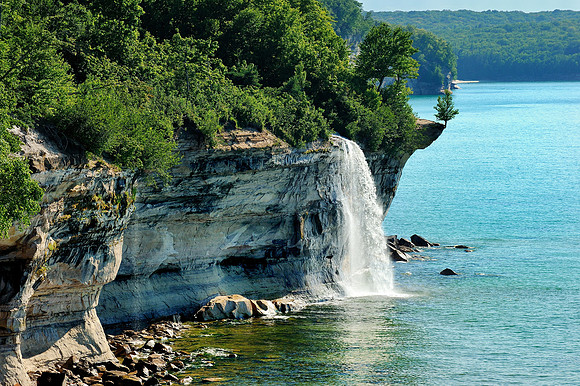 "Spray Falls" Pictured Rocks National Lakeshore