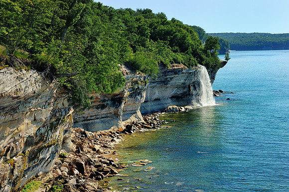 'Spray Falls'  Pictured Rocks National Lakeshore