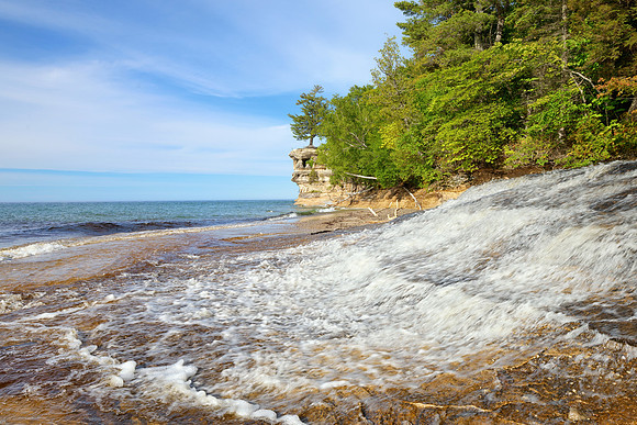 Chapel Creek at Chapel Beach, Pictured Rocks National Lakeshore