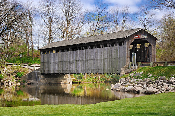 "Reflecting Spring" Fallasburg Covered Bridge