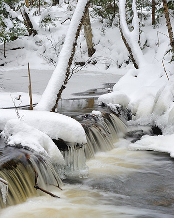 Winter on the Mosquito river Pictured Rocks National Lakeshore
