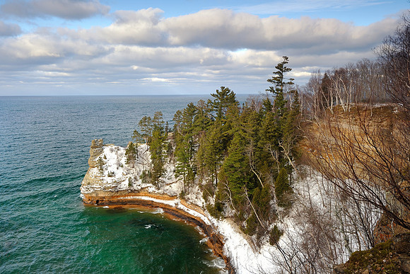 Winter at Miners Castle
