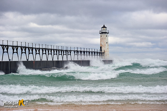 Manistee Lighthouse Storm