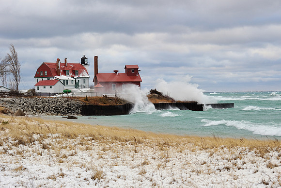 Winter at Point Betsie