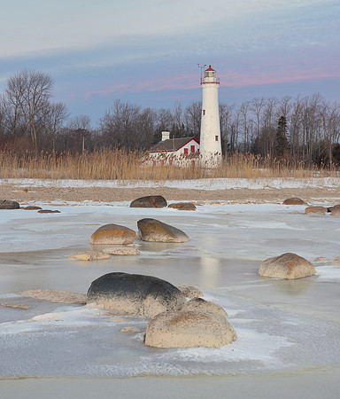 Winter at Sturgeon Point Lighthouse