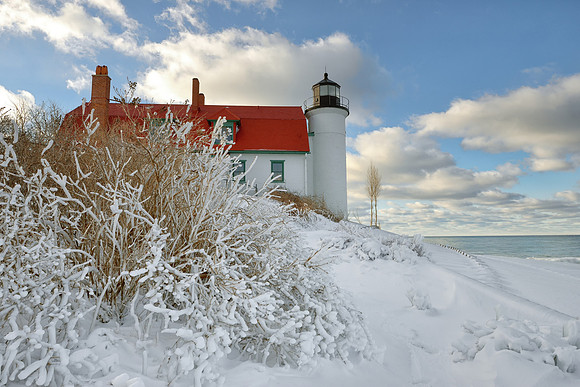 "Winters Magic"  Point Betsie Lighthouse