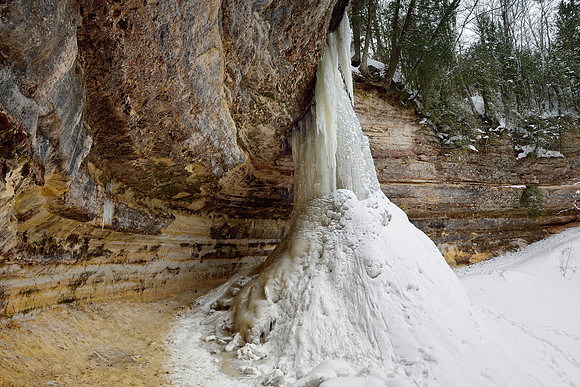 "Frozen in time"  Winter at Munising Falls