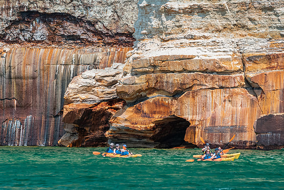Kayakers-Pictured Rocks National Lakeshore