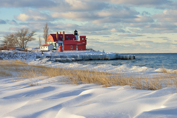 Winter morning at Point Betsie Lighthouse