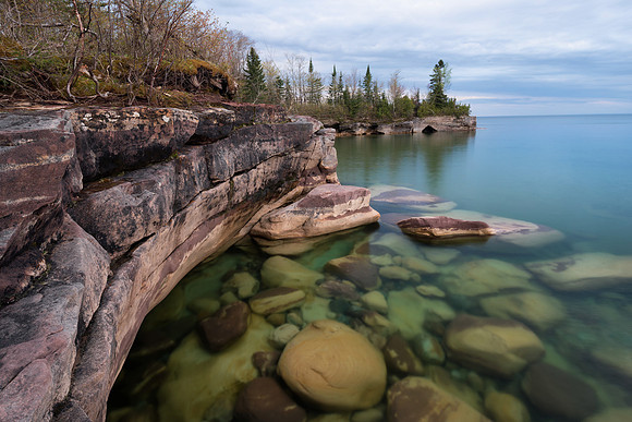 "Calm Before the Storm"  Five Mile Point, Lake Superior
