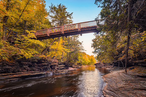 Presque Isle River Footbridge, Porcupine Mountains