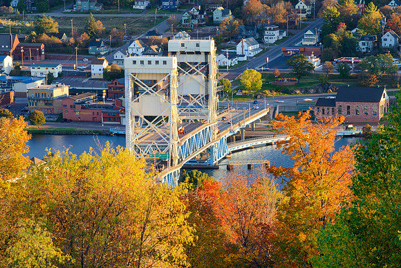 Portage Lake Lift Bridge Houghton & Hancock Michigan