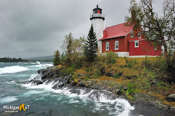 "September Gale"  Eagle Harbor Lighthouse - Eagle Harbor, Michigan