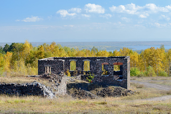 Quincy MIne Ruins Evening Light