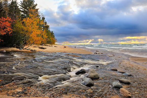 "River's Journey" Autumn at Hurricane River , Pictured Rocks National Lakeshore