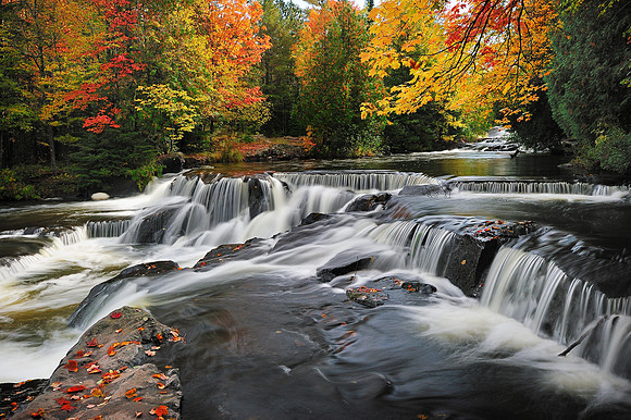 " Fall colors at Bond Falls"