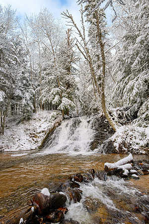 Early winter at Morgan Falls, Marquette, MI