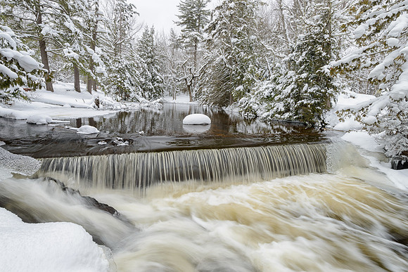Winter at Bond Falls Park
