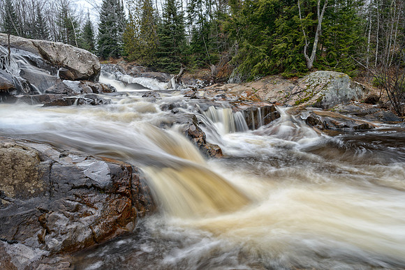 Just a hint of winter at Yellow Dog Falls, Christmas Day 2015