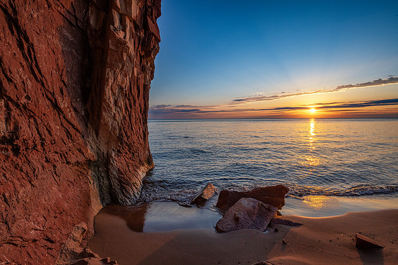 Lake Superior morning glow