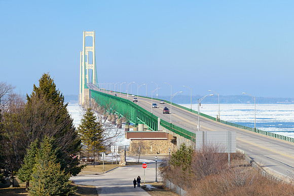 Into the great wide open - Mackinac Bridge