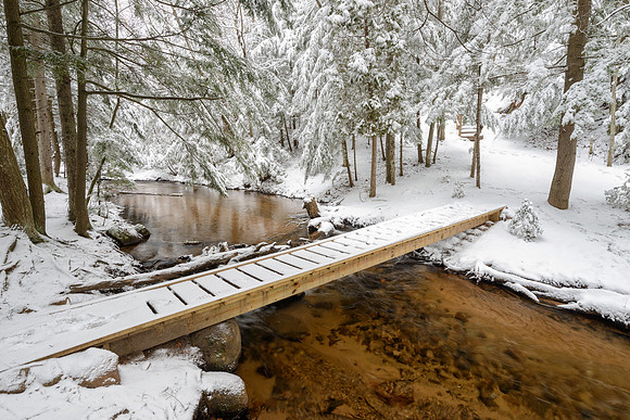 "A winter walk"  Morgan Creek Marquette, Michigan