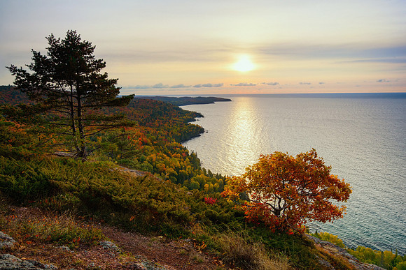 Bare Bluff Sunrise Bete Grise Bay, Keweenaw Peninsula