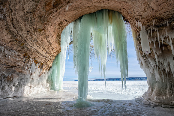 Grand Island-Blue Sky Ice Cave