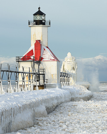 "Red White & Blue" Winter at St. Joseph Lighthouse