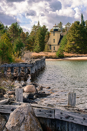 Mendota Lighthouse Bete Grise Bay, Keweenaw Penisnsula