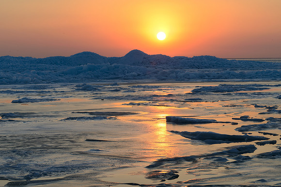 "Straits of Mackinac Sunrise"
