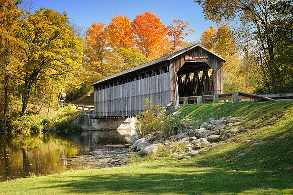 (Fallasburg Covered Bridge)   Lowell , Michigan