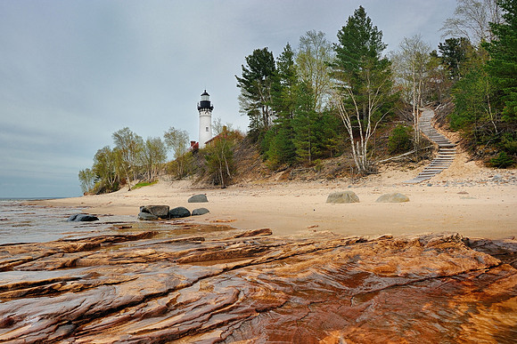 Au Sable Point Lighthouse - Pictured Rocks National Lakeshore