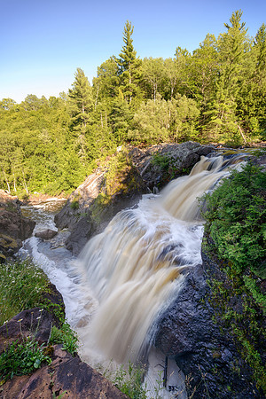 "Gabbro Falls in Upper Michigan"