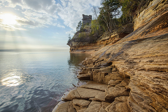 Miners Castle from below