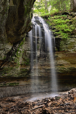 Tannery Falls gently flowing